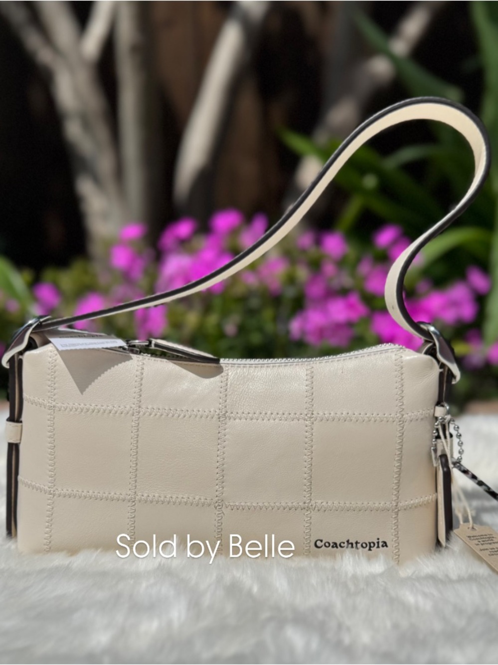 NWT Coach Coachtopia Alter Ego Small Slouchy Chalk Purse